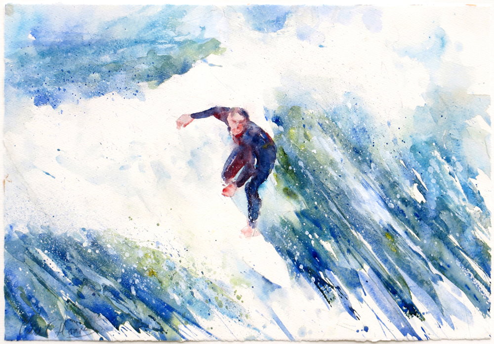 Riding the Wave painting by Paul Hoare