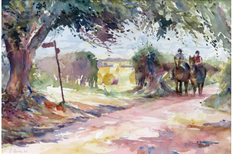 Riders at the Crossroads painting by Paul Hoare