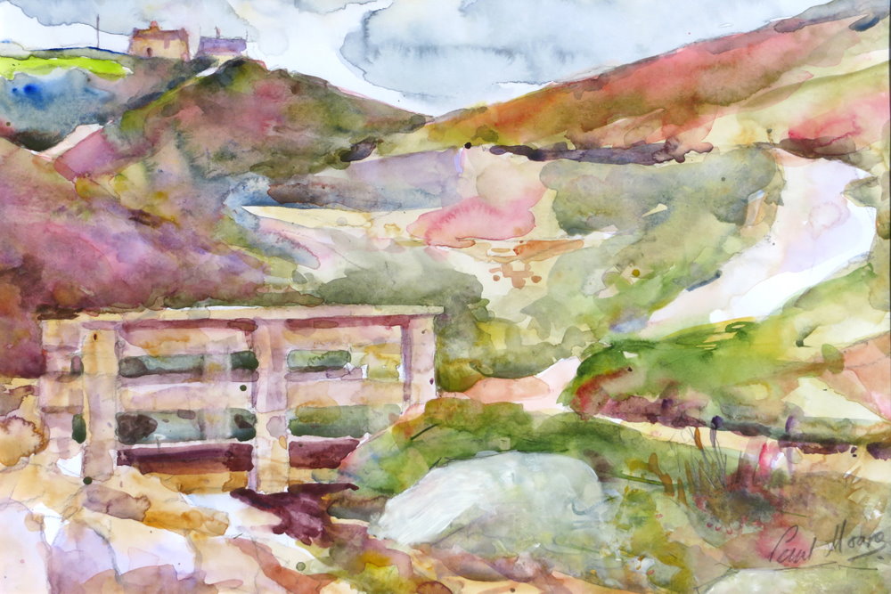 Chapel Porth painting by Paul Hoare