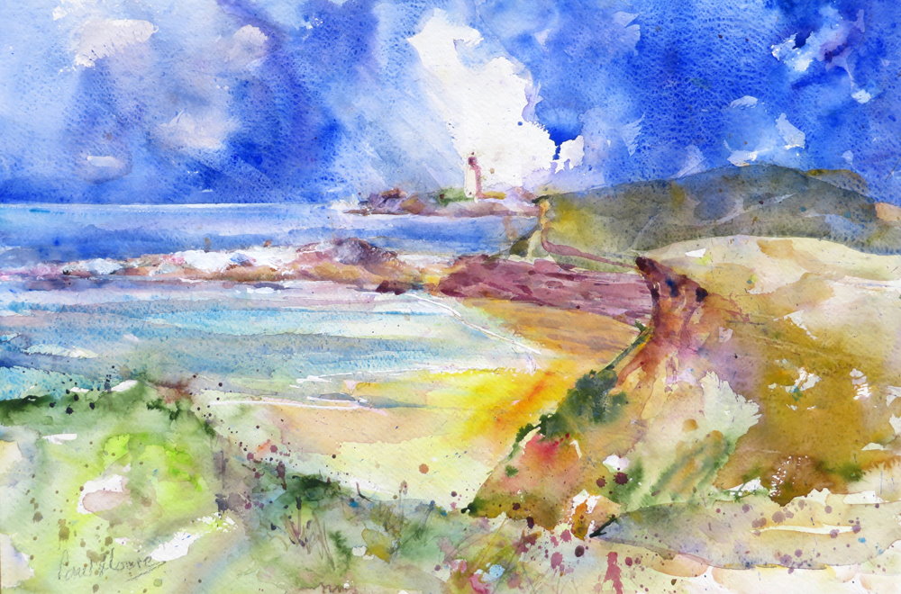 Godrevy Lighthouse painting by Paul Hoare