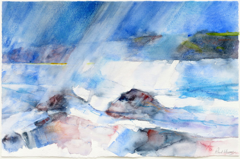 Rocky weather painting by paul hoare