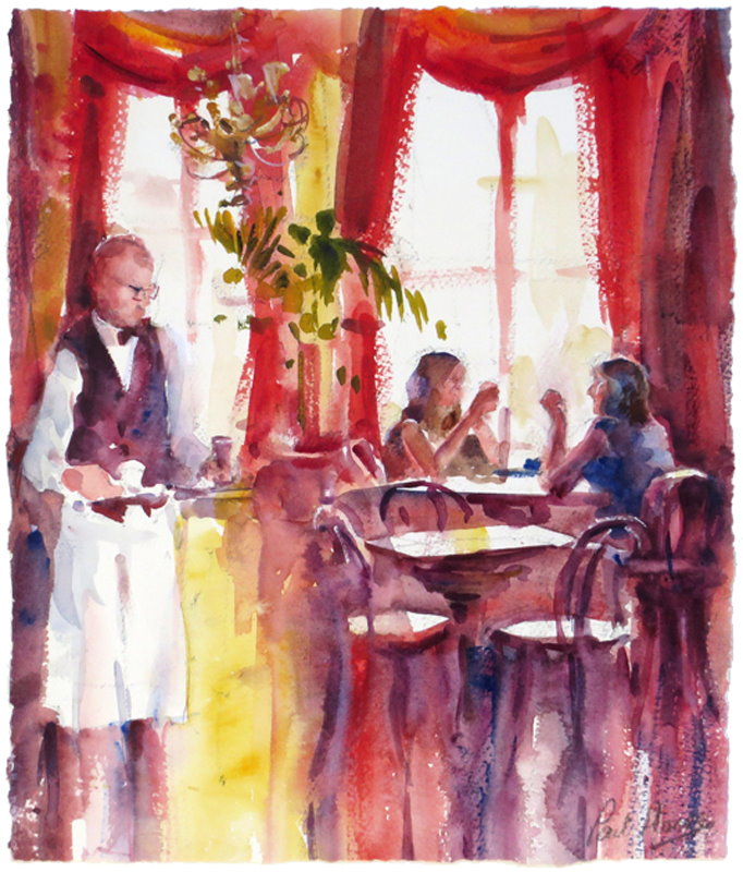 Serving Afternoon Tea painting by Paul Hoare