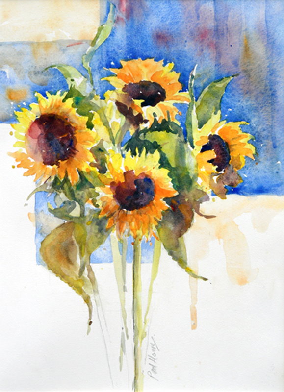 Sunflowers painting by Paul Hoare